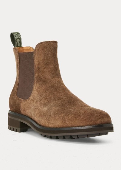 Men's Polo Ralph Lauren Bryson Suede Chelsea Boots | 763582CFS